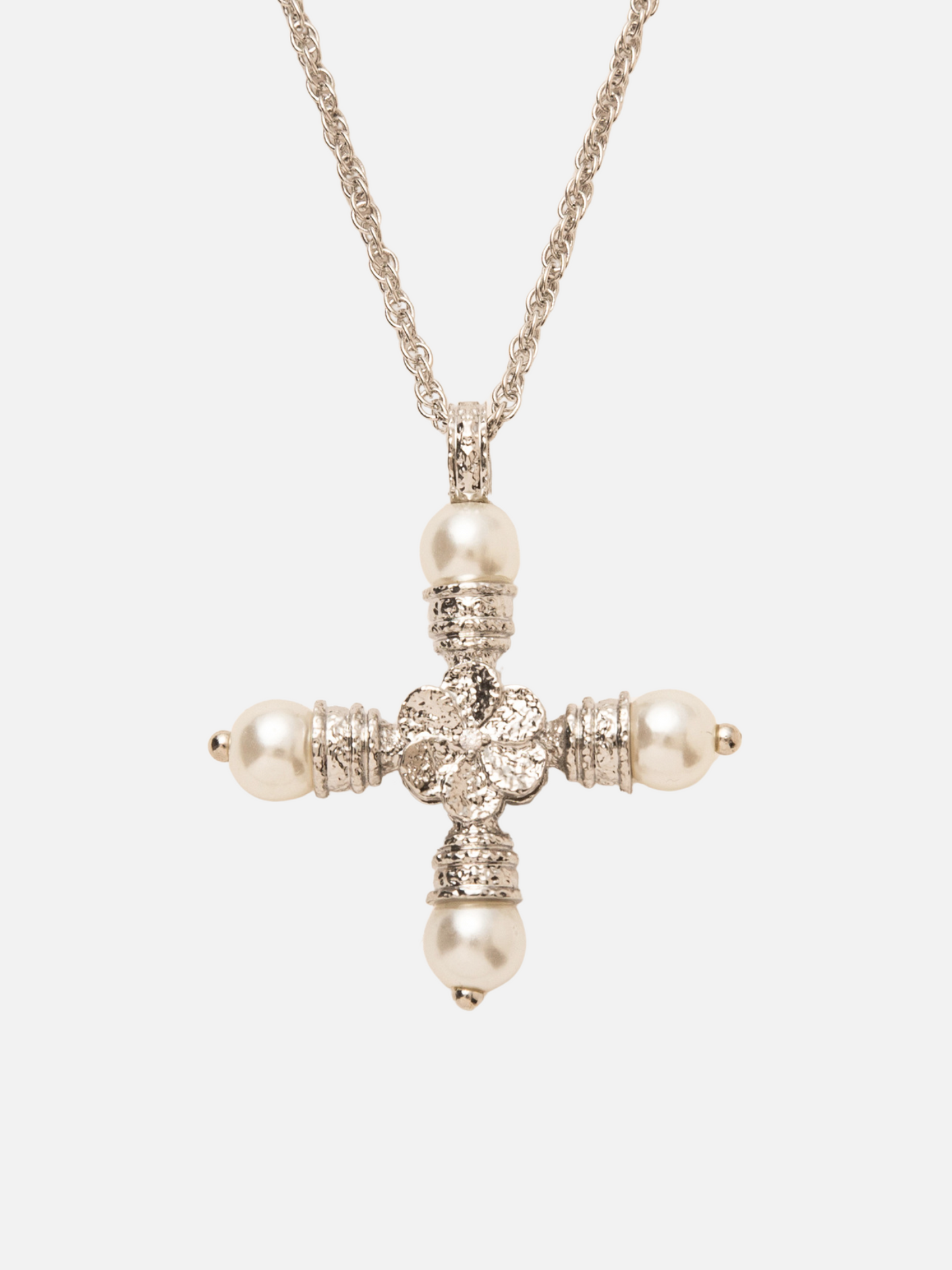 Pearl Cross Necklace