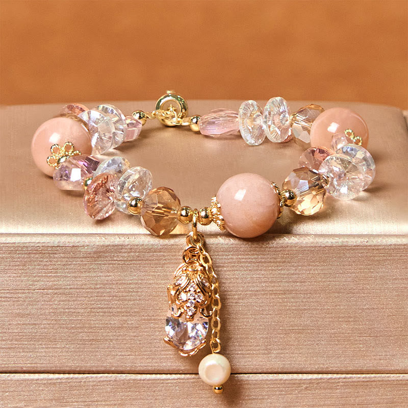 Buddha Stones Natural Sun Stone Pixiu Wealth Bracelet