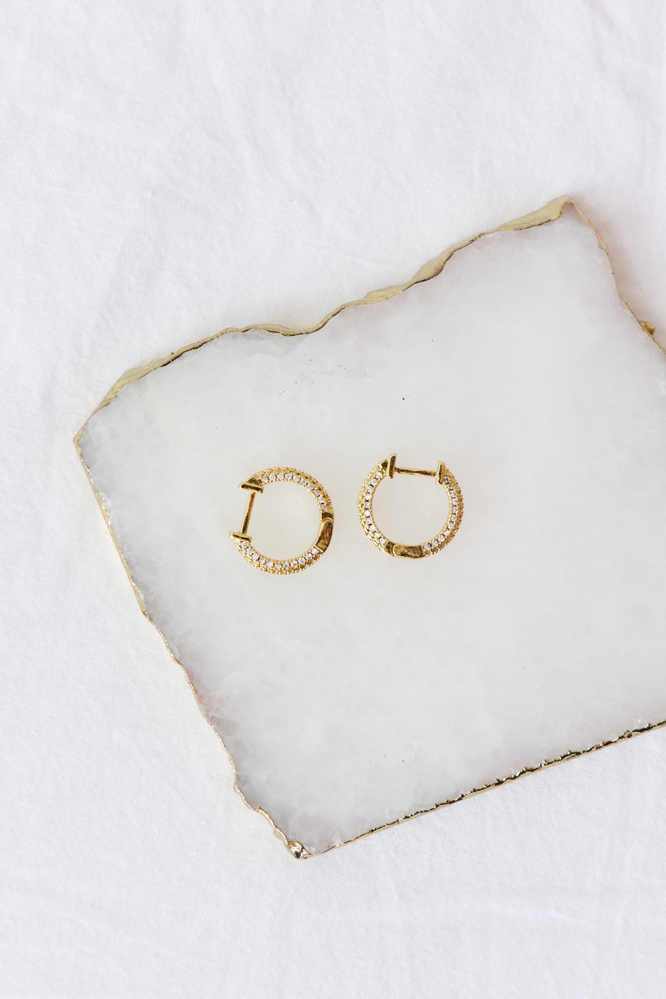 18k Gold Plated Golden Madeleine Earrings