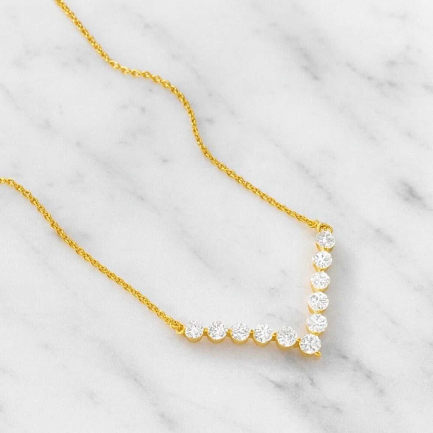 "kingsley" 925 Sterling V Necklace