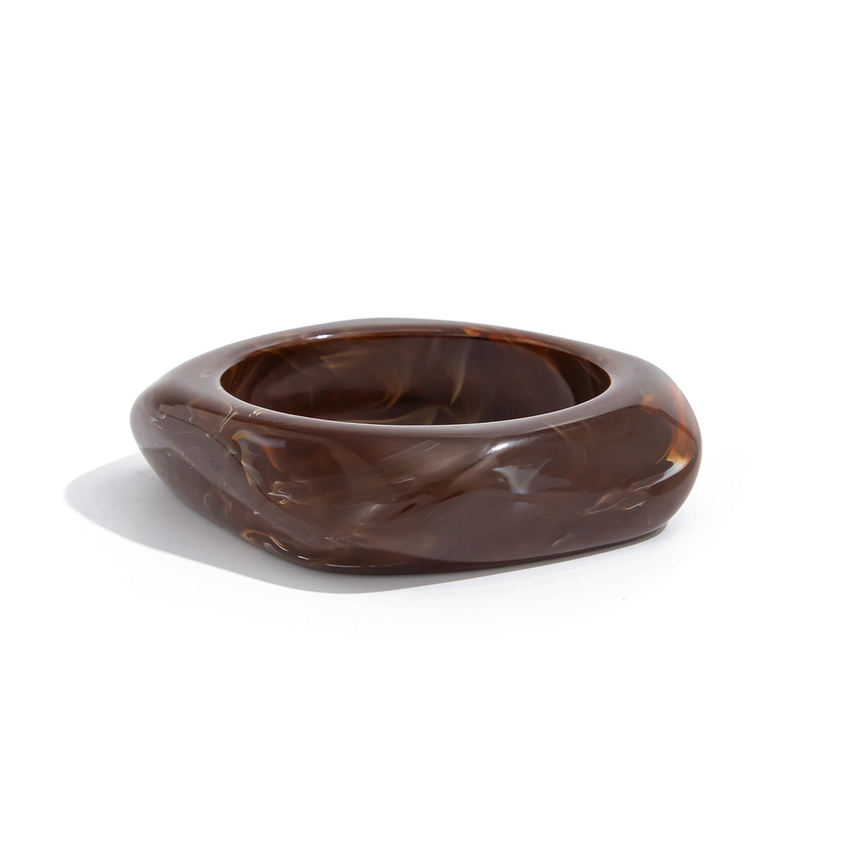 Maryn Asymmetrical Smudged Resin Bangle