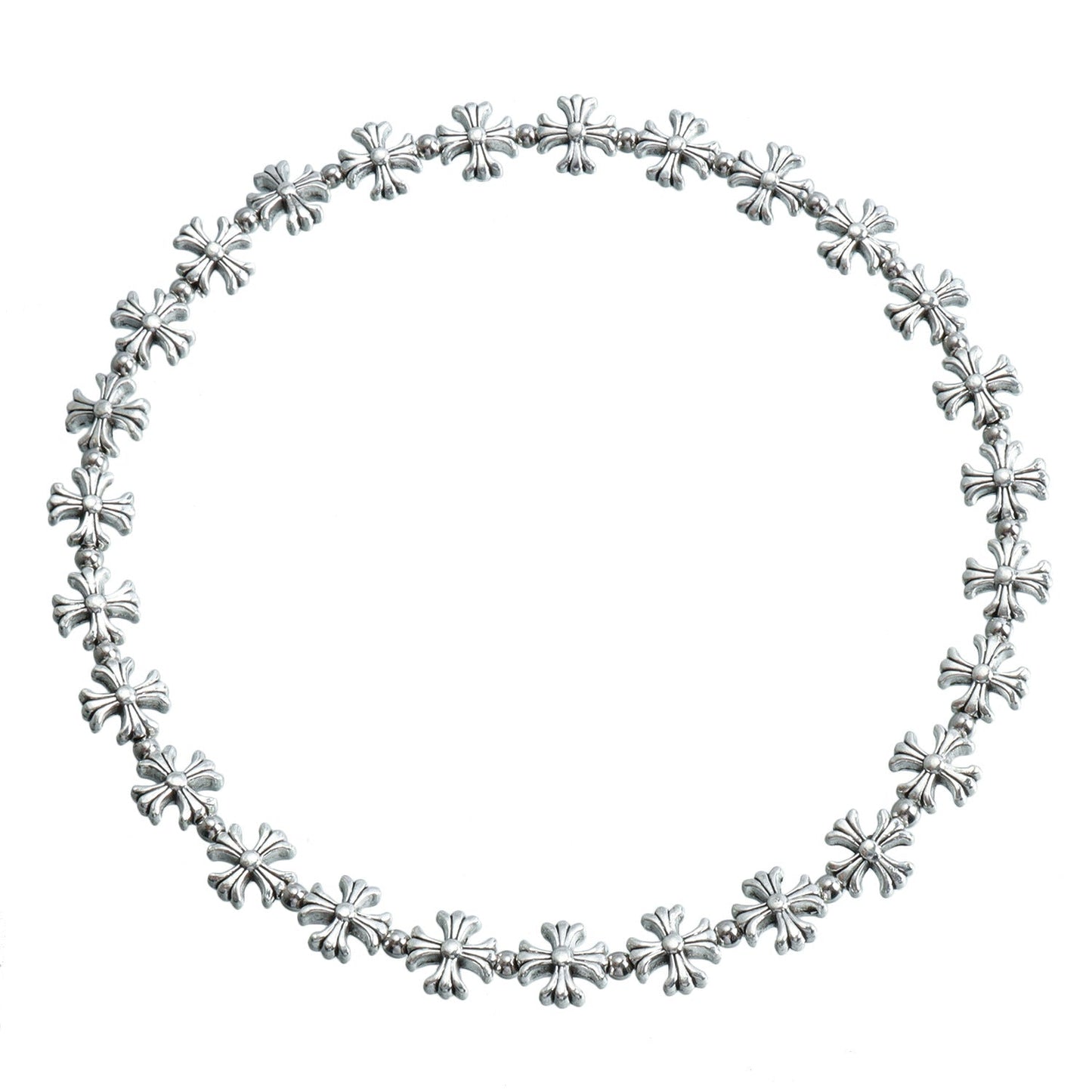 K Cross Heart Elastic Necklace