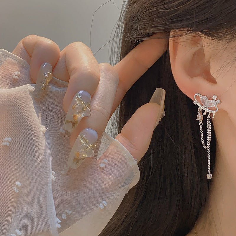 Silver Heart Earrings