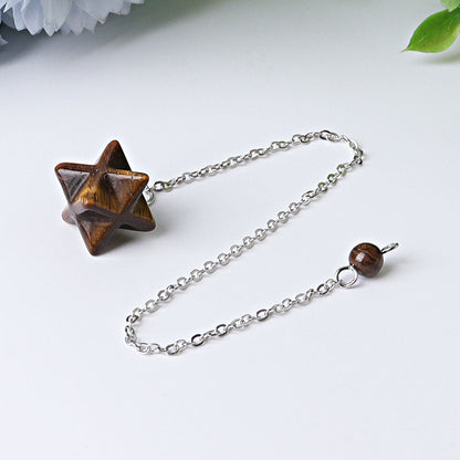 0.5 Inch Merkaba Pendulum Spiritual Necklace