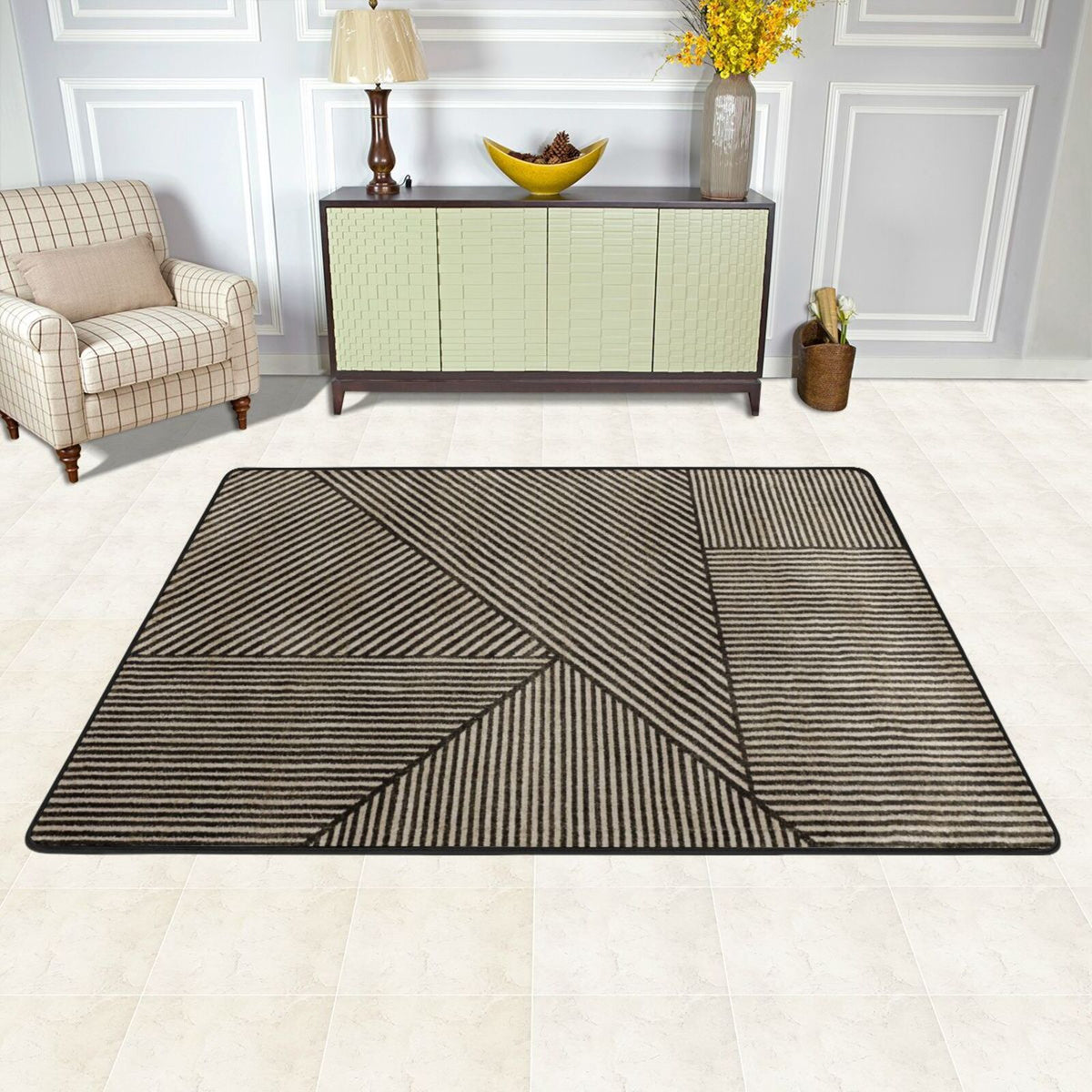 Striped Art Pattern Mat elevenforest