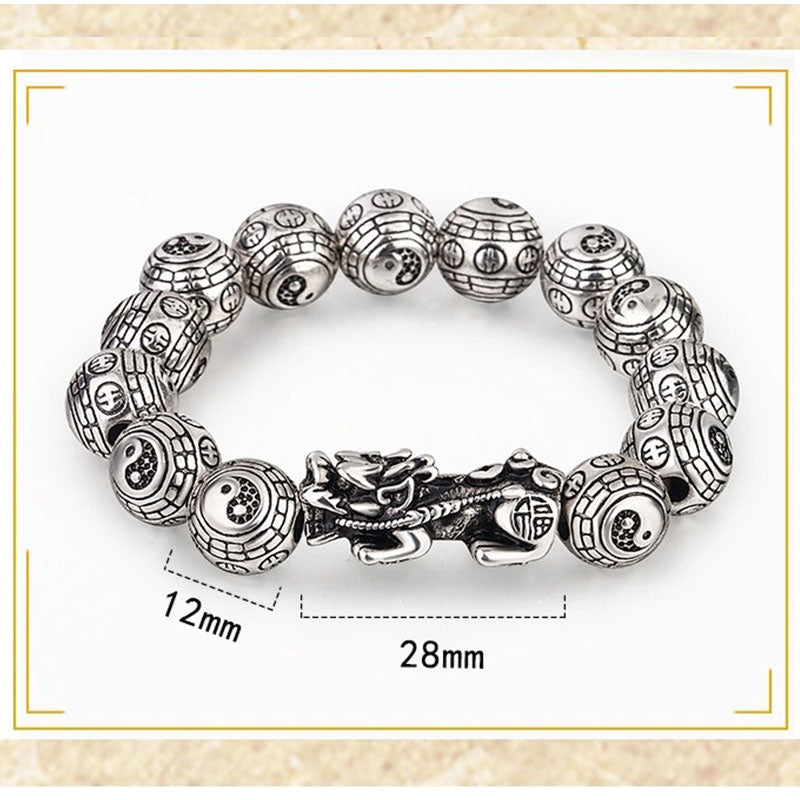 Buddha Stones Tibetan Fengshui Pixiu Wealth Bracelet
