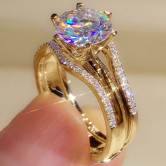Colorful Sparkling Ring Set
