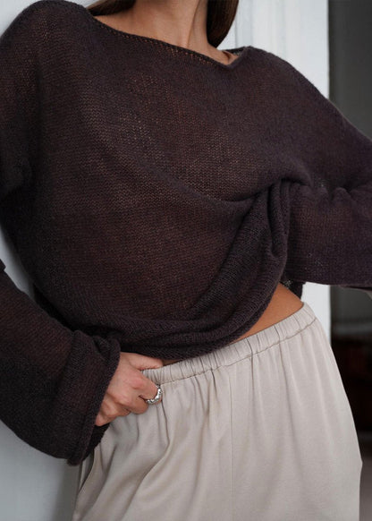 A Vintage Style Sweater with Delicate Timeless Details