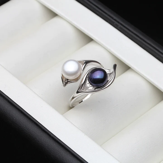 Pearl Blue Stone Ring