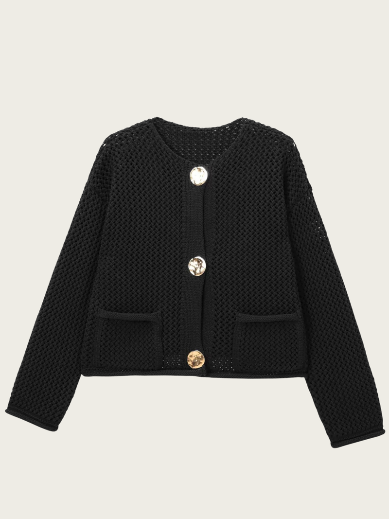 A Vintage Style Cardigan with Delicate Timeless Details