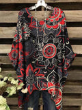 Women's Vintage Mandala Floral Print Casual Top