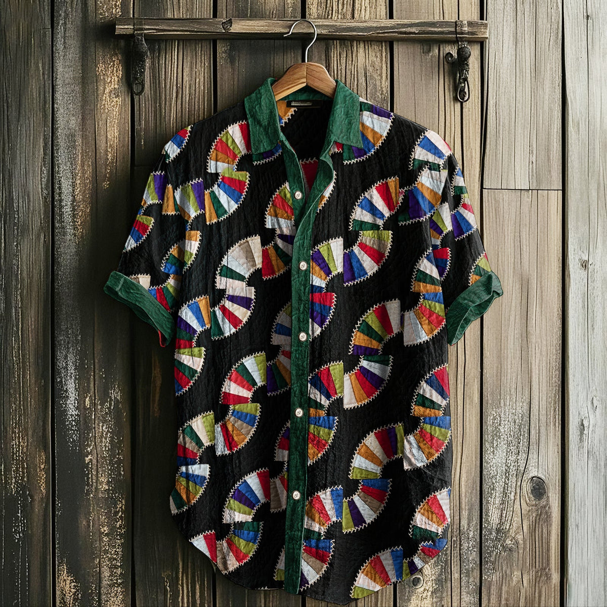 Men's Retro Indiana Amish Old Fashioned Fans Linen Shirt elevenforest