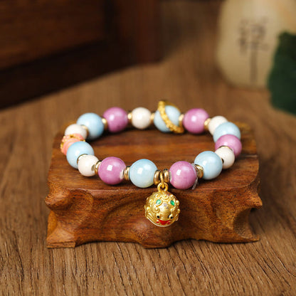10mm Liuli Glass Spiritual Wealth Protection Bracelet