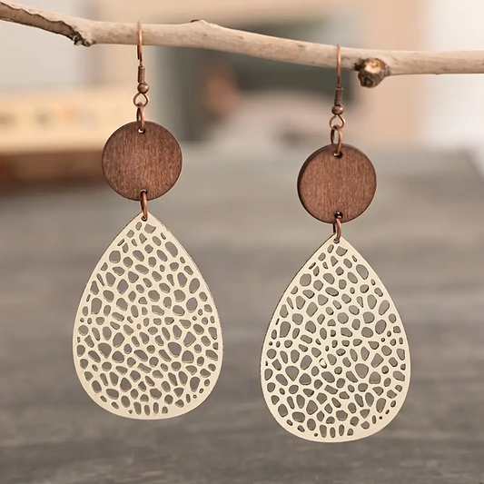 Hollow Drop Earrings