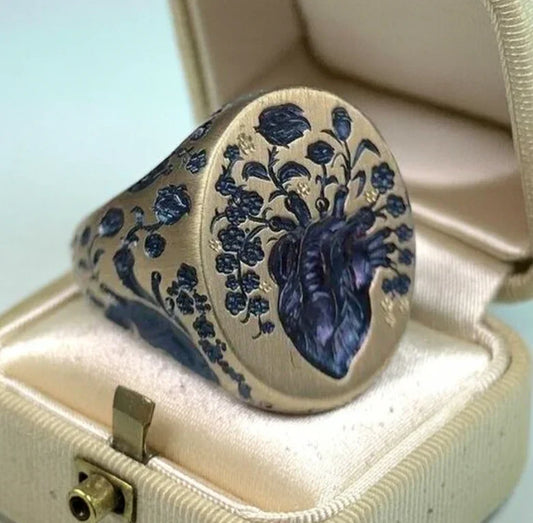 Blue Seal Gold Ring