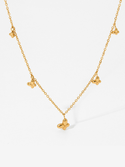 Leola Butterfly Charm Necklace