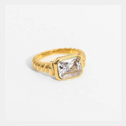 Natsumi Baguette Gemstone Ring