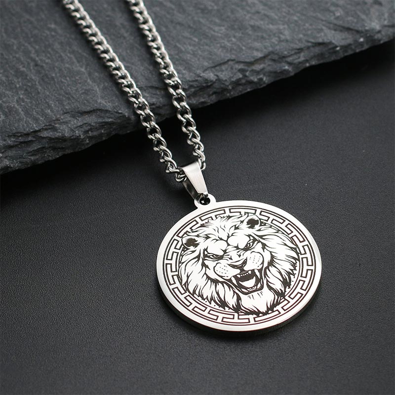 Titanium Steel Spiritual Protection Necklace With Animal Pendant