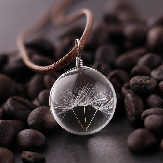 Crystal Dandelion Necklace