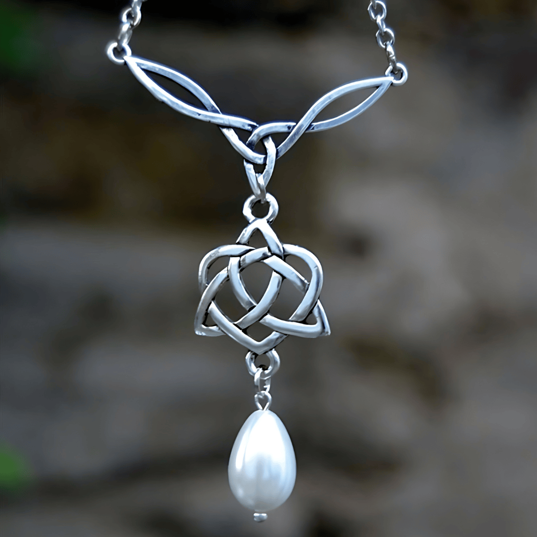 Brighid's Heart Trinity Knot Protection Necklace
