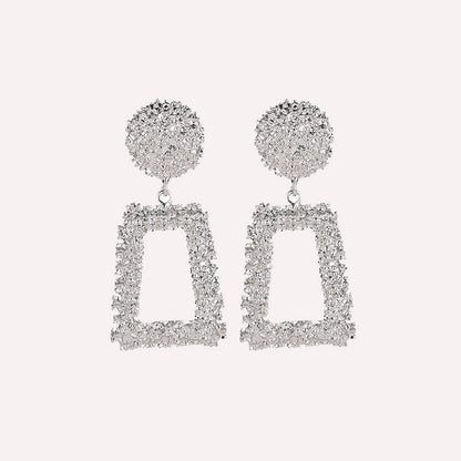 Street Geometric Patchwork Earrings