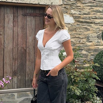 A Vintage Style Top with Delicate Timeless Details