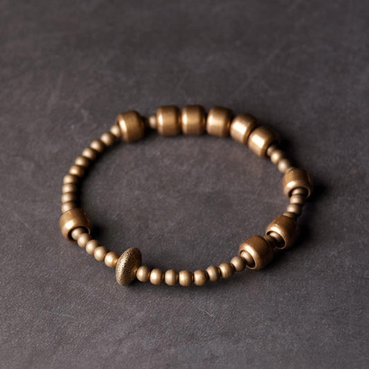 Buddha Stones Copper Brass Blance Wealth Bracelet