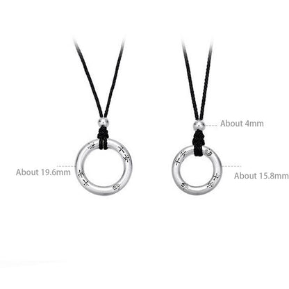 Sterling Silver Peace Buckle Necklace | Spiritual Protection