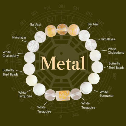 Buddha Stones Five Elements God of Wealth Various Crystal Agate Wealth Luck Bracelet