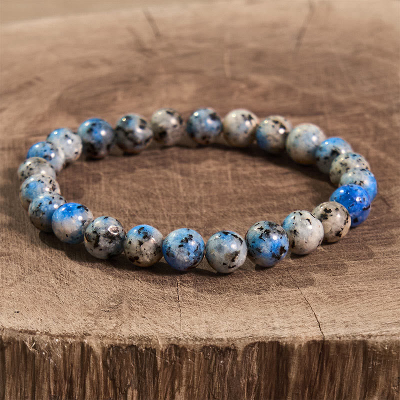 Buddha Stone Various Crystals Malachite Lazurite Lapis Lazuli Hemimorphite Calmness Bracelet