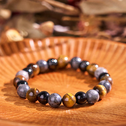 Buddha Stone Various Crystals Malachite Lazurite Lapis Lazuli Hemimorphite Calmness Bracelet