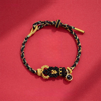 Buddha Stones String Projection Stone Hand-woven Buddha Knots Connection Bracelet