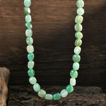 Buddha Stones Natural Indian Agate Irregular Shapes Crystal Bead Positive Necklace