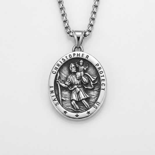 St. Christopher Medal Necklace
