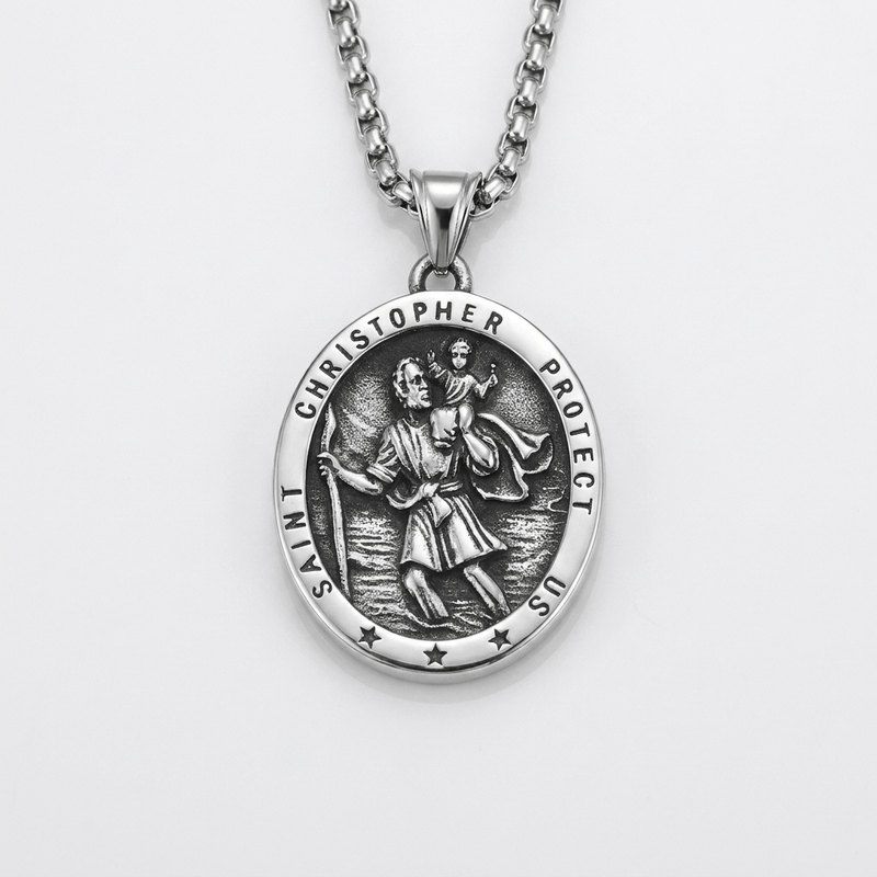 St. Christopher Medal Necklace