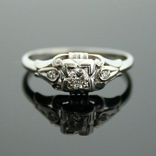 Crystal & Zirconia Silver Ring