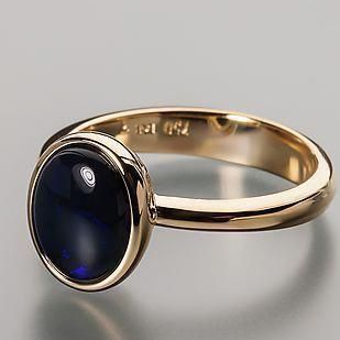 Dark Glass Golden Ring