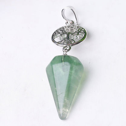 2.2" Multi-stone Arrowhead Pendant for Spiritual Energy