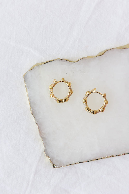 18k Gold Plated Final Stage Earrings