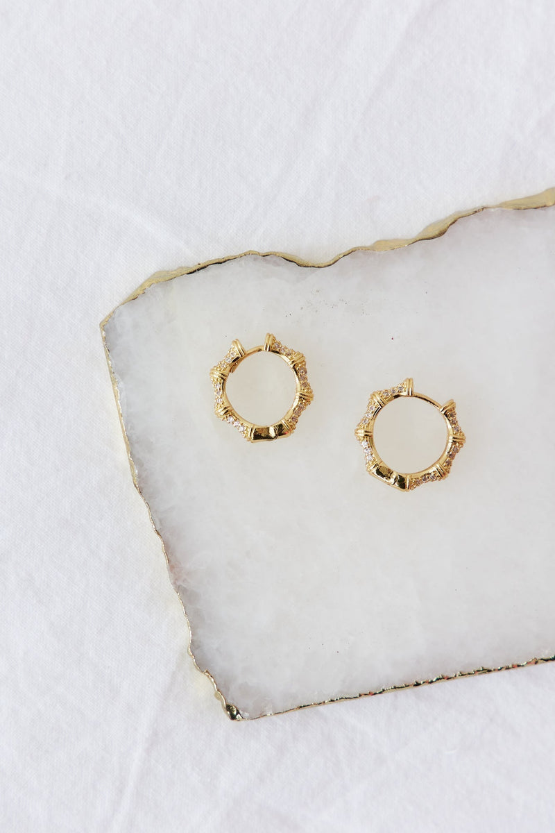 18k Gold Plated Final Stage Earrings