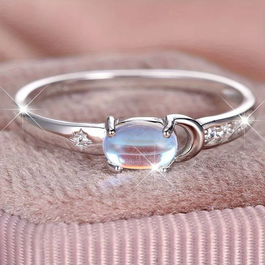 Crystal Silver Ring