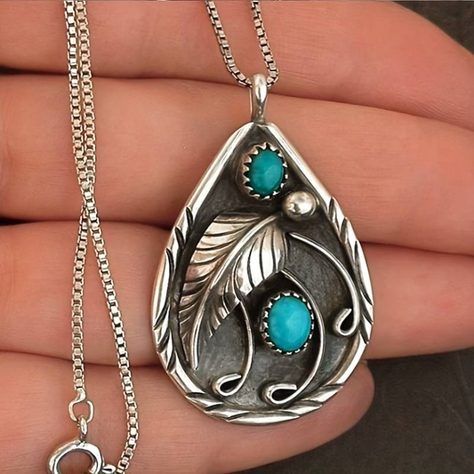 Opal Stone Drop Necklace