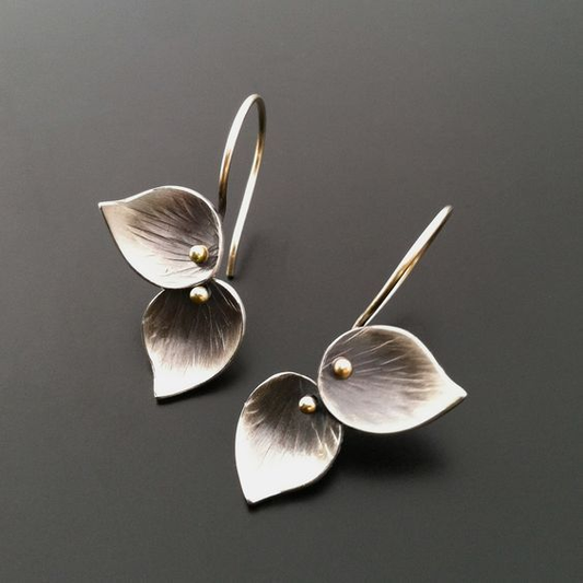 Silver Leaf Earrings
