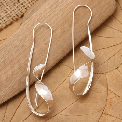 Silver Irregular Dangling Earrings