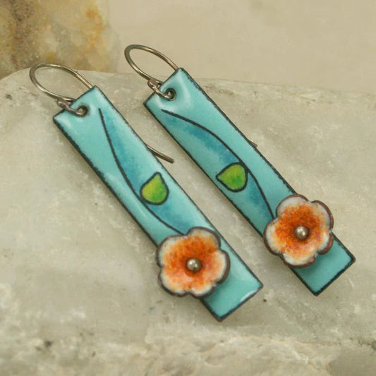 Enamel Earrings