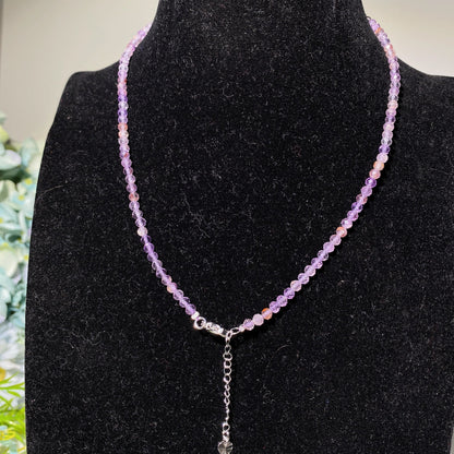 2mm Mixed Crystal Faceted Spiritual Necklace Healing Energy