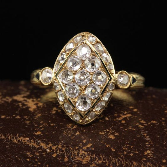 Crystal Gold Zirconia Ring