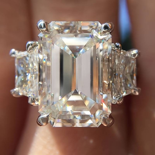 White Glass Ring