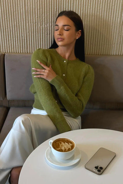 Classic Vintage Cardigan with a Flattering Fit