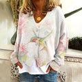 Women's Vintage Bird Pattern Sweater elevenforest